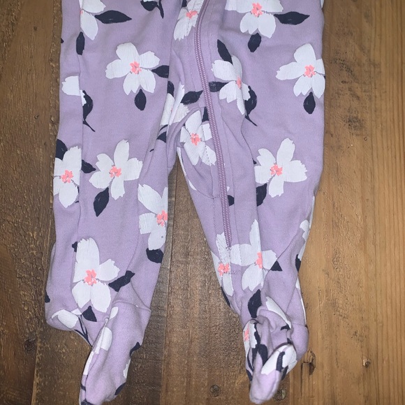 3 for $15 / Joe Fresh purple floral zip PJs - Picture 3 of 3
